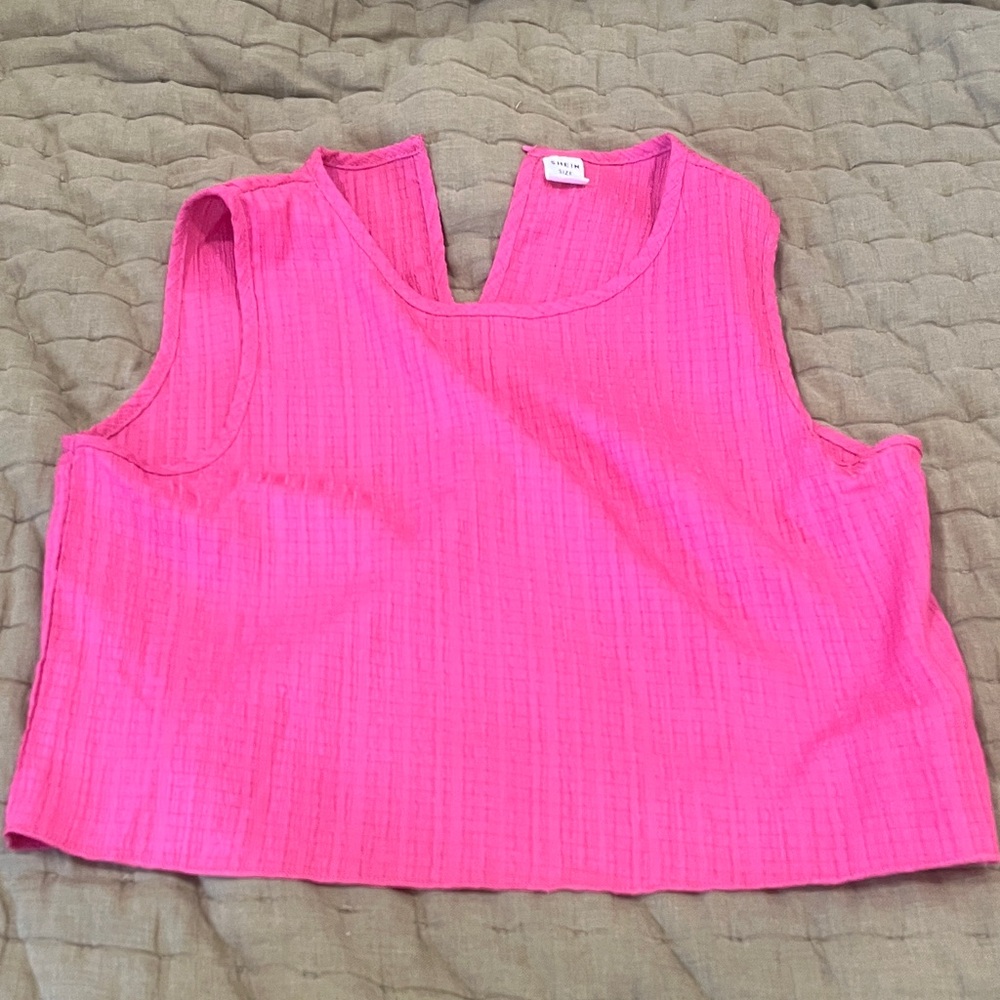 Wild Fable Hot Pink Tank Top with matching shorts